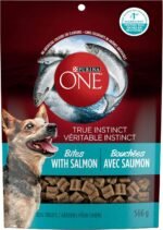 Purina ONE Dog Treats, True Instinct Bites Salmon - 566 g Pouch (1 Pack) - Image 3