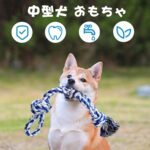 Dog Toy Indestructible 2 Pieces 55 cm Dog Toy Rope Tug Toy with Knot Made of Cotton Dog Chew Toy Dog for Large and Medium Dogs - Image 4