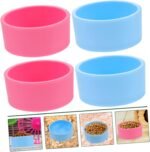 INOOMP 4pcs Small Hamster Food Bowls and Water Bowls Set Blue and Pink for Guinea Pig Chinchilla and Small Rodent Feeding - Image 4
