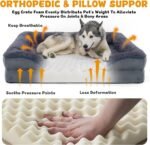 Orthopedic Dog Bed, Dog Bed for Large Dogs, Bolster Pet Bed Couch with Removable Washable Cover, Egg Foam and Nonskid Bottom - Image 3