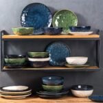 vicrays Ceramic Salad Bowls Set for Kitchen, Serving - 32 Ounce Soup Bowls, Pasta Bowls, Chip Resistant, Dishwasher Microwave Safe, Large, Fluted, stoneware, Set of 6 (Blue) - Image 7