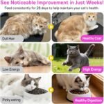 Cat Multivitamin Chews: 15 in 1 Vitamins for Cats - Daily Cat Supplements & Treats - Immune, Joint Support, Skin & Coat, & Digestion (30 Day Supply) - Image 6