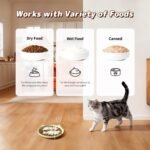 Cat Bowl Slow Feeder, 2 PCS Silicone Cat Bowl, Slow Feeder Ideal for Dry and Wet Food, Easy to Clean, Interactive Puzzle Toy for Pets Food Training, Keeps Cats Busy,17cm W*1.65cm H - Image 5