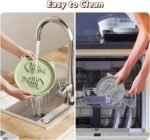 Cat Bowl Slow Feeder, 2 PCS Silicone Cat Bowl, Slow Feeder Ideal for Dry and Wet Food, Easy to Clean, Interactive Puzzle Toy for Pets Food Training, Keeps Cats Busy,17cm W*1.65cm H - Image 8