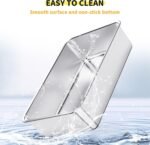 Stainless Steel Litter Box, 60 x 40 x 30 cm XL Large Metal Cat Litter Box with High Enclosed Side for Big Cats, Non-Stick, Anti-Leakage Easy Clean, Include Footboard, Litter Scoop & Litter Mat(Green) - Image 8