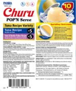 INABA Churu Pop'N Serve Jelly Cat Treat with Vitamin E & Taurine, 34 gram Cup, 10 Cups, Tuna Variety - Image 3