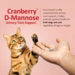 Cranberry D-Mannose Urinary Tract Support - Bladder Health Supplement for Dogs and Cats - 60 Tablets - Image 12