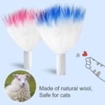 ORSDA 12Pcs Interchangeable Attachments Cat Feather Toys Replaceable Feathers and Fluffy Toy Accessories - Image 4
