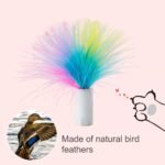 ORSDA 12Pcs Interchangeable Attachments Cat Feather Toys Replaceable Feathers and Fluffy Toy Accessories - Image 6