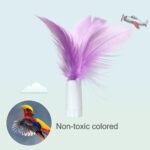 ORSDA 12Pcs Interchangeable Attachments Cat Feather Toys Replaceable Feathers and Fluffy Toy Accessories - Image 7