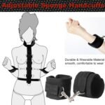 BDSM Sex Bed Bondage Kits with Restraints for Ankle & Wrist Spreader Bar Sex Resistance Strap Leg Hand Cuff Set for Adults Bedroom Sex Handcuff Bracelets for Women Play King Mattress Sweater - Image 4