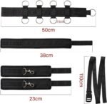 BDSM Sex Bed Bondage Kits with Restraints for Ankle & Wrist Spreader Bar Sex Resistance Strap Leg Hand Cuff Set for Adults Bedroom Sex Handcuff Bracelets for Women Play King Mattress Sweater - Image 5