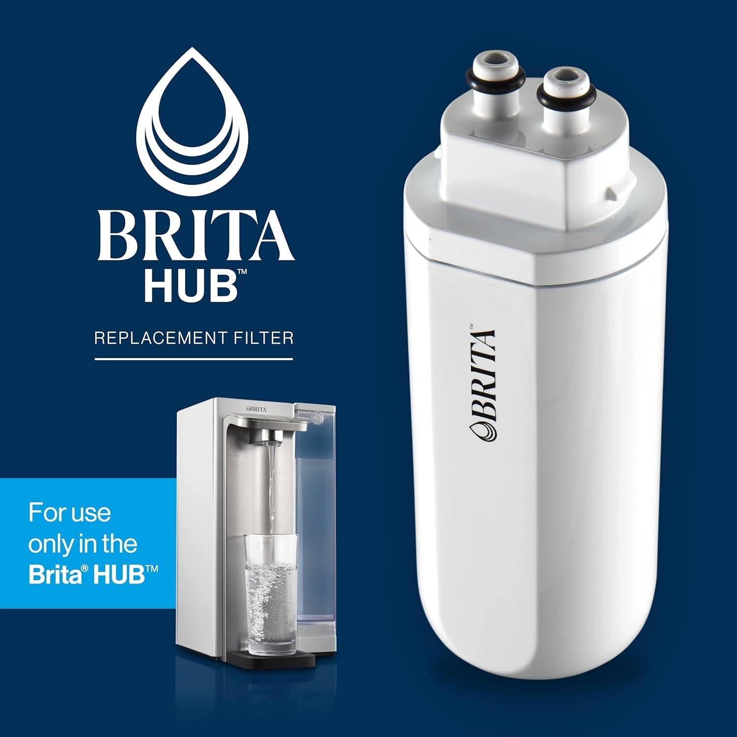 Brita HUB™ Filter Replacement, Water Filter for Instant Powerful Countertop Water Filtration System - Image 3