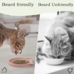 Cat Bowls for Indoor Gentle Small Kitten (2pcs, Coral&Blue, Soft Silicone) Shallow Wide Plates Feeder Whisker Fatigue Relief Cute Pet Kitty Food Water Dishes Set Anti Slip, Dishwasher Safe - Image 5