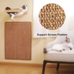 FUKUMARU Cat Scratcher Mat, 60 X 40 CM Natural Sisal Cat Scratch Mats, Horizontal Cat Floor Scratching Pad Rug, Protect Carpets and Sofas - Image 5