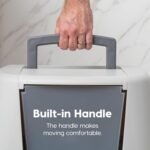 IRIS USA Cat Litter Box, Large Litter Box Enclosure with Front Door Flap and Scoop, Covered Kitty Litter Box with Handle and Buckles for Portability and Privacy, Gray - Image 8