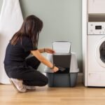 IRIS USA Cat Litter Box, Large Litter Box Enclosure with Front Door Flap and Scoop, Covered Kitty Litter Box with Handle and Buckles for Portability and Privacy, Gray - Image 10