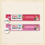 INABA Churu Indoor Care for Hairball Control, Functional Lickable Cat Treat with Taurine & Green Tea Extract, 14 Grams Each, 20 Tubes Total, Chicken & Salmon Variety - Image 4