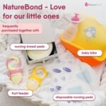 NatureBond Teething Toys Baby Gift - BPA Free Ice Cream Baby Teethers for Babies 0-12 months, Baby Shower Gifts, Gift Box with Silicone Pacifier Sling (Strawberry Pink) - Image 8