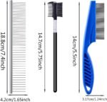 6 Different Kinds of Pet Dog Cat Flea Comb Remover Combs,Stainless Steel Pet Flea Comb for Effectively Clean And Remove Tangles, Dirt, Fleas, Lice, And Ticks, Suitable For Pet Combs - Image 3