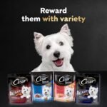 CESAR BAKIES Dog Treats, For Small Breed Adult Dogs, New York Strip Flavour, Crunchy Texture, Fun Shapes, 550g Resealable Pouch - Image 6