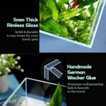 6.5 Gallon Ultra Clear Glass Fish Tank, Rimless Low Iron Aquarium for Betta/Nano/Goldfish/Snail/Shrimp, Fish Tank & Cover Set & Feeding Ring & Cleaning Tools - Image 5