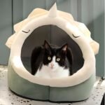 Cat Beds for Indoor Cats Cat Bed BedSemi-Enclosed Detachable Cat Cave Bed Cat Dog Basket Suitable for Small Pet Bed - Image 6