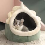 Cat Beds for Indoor Cats Cat Bed BedSemi-Enclosed Detachable Cat Cave Bed Cat Dog Basket Suitable for Small Pet Bed - Image 7