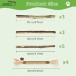 15Pcs Silvervine Sticks for Cats, Natural Cat Catnip Chew Toys for Cat Kittens Toy Teeth Cleaning, Cat Toy Matatabi Dental Care Increase Appetite Calm Cat Anxiety and Stress Aggressive Chewers - Image 4