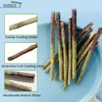 15Pcs Silvervine Sticks for Cats, Natural Cat Catnip Chew Toys for Cat Kittens Toy Teeth Cleaning, Cat Toy Matatabi Dental Care Increase Appetite Calm Cat Anxiety and Stress Aggressive Chewers - Image 6