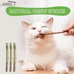 15Pcs Silvervine Sticks for Cats, Natural Cat Catnip Chew Toys for Cat Kittens Toy Teeth Cleaning, Cat Toy Matatabi Dental Care Increase Appetite Calm Cat Anxiety and Stress Aggressive Chewers - Image 8
