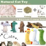 6 Pcs Catnip Toys for Cats, Catnip Cat Toys for Indoor Cats and Kitten, Soft Cat Nip Teeth Chew Toys, Interactive Cat Toy, Catnip for Cats, Small Cat Nip Toys, Plush Kitten Toys for Indoor Kittens - Image 4