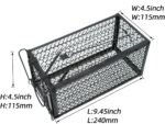 skycabin Humane Rat Trap Mouse Cage Trap Live Squirrel Cage Traps No Kill Reusable Metal Mice Catcher for Small Rodent,Weasel,Chipmunk,Hamster for Indoor and Outdoor Use - Image 3