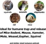 skycabin Humane Rat Trap Mouse Cage Trap Live Squirrel Cage Traps No Kill Reusable Metal Mice Catcher for Small Rodent,Weasel,Chipmunk,Hamster for Indoor and Outdoor Use - Image 6