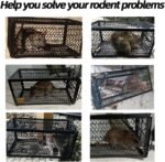 skycabin Humane Rat Trap Mouse Cage Trap Live Squirrel Cage Traps No Kill Reusable Metal Mice Catcher for Small Rodent,Weasel,Chipmunk,Hamster for Indoor and Outdoor Use - Image 7