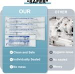 3 Pack 100ML Large Syringe and 2 Pack 20ML Plastic Syringes with Tube und Adapter, Sterile Individually Wrap Measurement and Dispensing Syringe Tools for Science Labs und Feeding Pets (3, 100ml) - Image 4