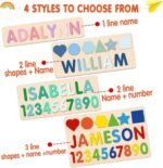 Name Puzzle for Kids Personalized, 1st Birthday Girl Gifts, Montessori Learning Toddler Toys for Boy Girl Alphabet Puzzle ，Personalized Baby Gifts for 1+ Year Old Boys Christmas Baby - Image 4