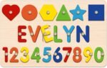 Name Puzzle for Kids Personalized, 1st Birthday Girl Gifts, Montessori Learning Toddler Toys for Boy Girl Alphabet Puzzle ，Personalized Baby Gifts for 1+ Year Old Boys Christmas Baby - Image 9