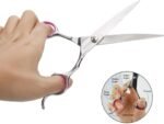 GEMEK Pet Grooming Scissors Set 4 Pieces Stainless Steel Pet Trimmer Kit Used for Dog Cat and More Pets - with 7.5-inch Cutting Scissors, Thinning Shear, Curved Scissors, Grooming Comb - Image 6