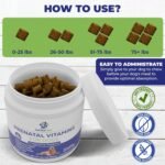 Dog Prenatal Vitamins with Folic Acid, Zinc and Calcium - Prenatal Vitamins for Dogs, 90 Soft Chews - Pregnant Dog Essentials for Milk Production, Proper Fetal Development - Chicken Flavor - Image 5