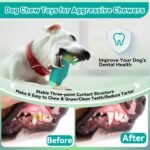 Dog Toys for Aggressive Chewers, Interactive Dog Chew Toys for Large Dogs, Indestructible Squeaky Toys to Keep Them Busy, Tough Toys for Medium/Large Breed (Green) - Image 7