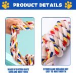 Large Dog Rope Toys, Aggressive Chew Rope Toys, Tooth Cleaning Chew Tug Toys for Medium Large Dogs - Image 5