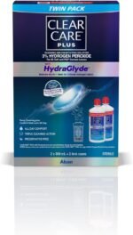 CLEAR CARE® Plus With HydraGlyde Contact Lens Solution, Twin Pack Cleaning & Disinfecting Solution With Hydrogen Peroxide, 2 x 360 mL - Image 5