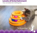 Petstages Tower of Tracks Interactive 3-Tier Cat Toy - Image 3