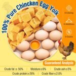 Freeze-Dried Egg Yolk Treats – Pure Single-Ingredient Protein Snacks, Supports Skin & Coat Health – Healthy Crunchy Rewards for Cats & Dogs, Perfect for Training-100g - Image 6