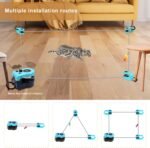 Automatic cat Chasing Toys, Interactive cat Toys for Indoor Cats, Imitate The Sound of mice for Bored Cats to Play, Chase, Run and Exercise, Automatic/Remote Control cat Treadmill (Blue) - Image 4