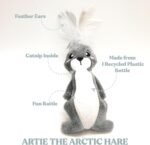Cat Toys | Plush Toy Arctic Hare Cat Toys for Indoor Cats | Eco Friendly Toy Made from Non Toxic Materials - Image 3