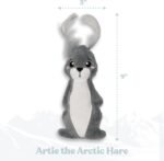 Cat Toys | Plush Toy Arctic Hare Cat Toys for Indoor Cats | Eco Friendly Toy Made from Non Toxic Materials - Image 5