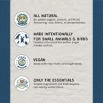 Treats, 100% All Natural Mini Bites for Rabbit Hamster Guinea Pig Chinchilla Pet Rat Mice Gerbil Bird, Healthy Enrichment (50g, Lucky Bites) - Image 5