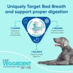 Virbac C.E.T. VEGGIEDENT FR3SH Tartar Control Chews for Medium Sized Dogs 22 to 66 Pounds, 30 Chews, A Healthy Solution for Clean Teeth, Fresh Breath and More. - Image 5